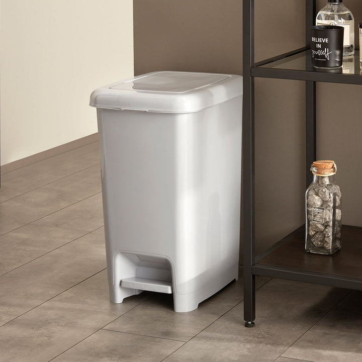 Dunya Slim Pedaalemmer Wit 40L