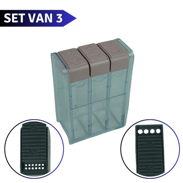 Emhouse Kruidenpotjes met Kruidenrek 3-delig Roze