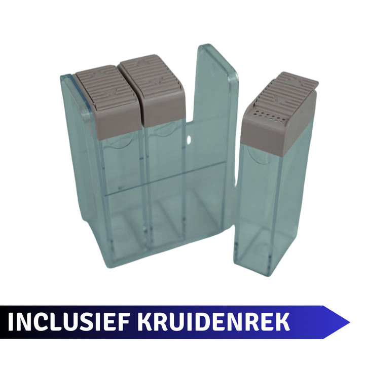 Emhouse Kruidenpotjes met Kruidenrek 3-delig Roze