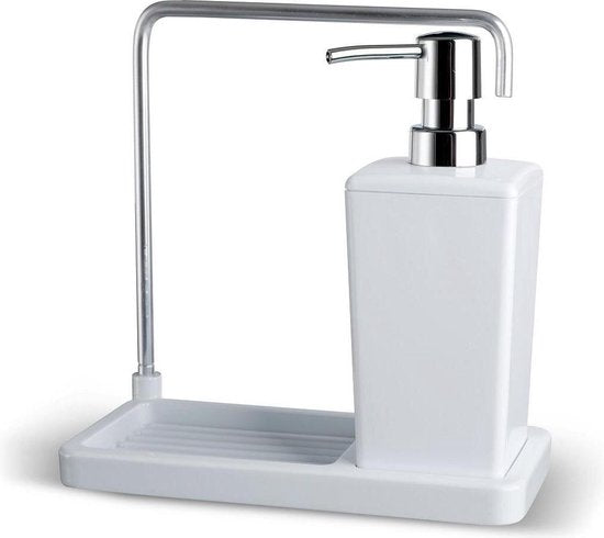 Primanova Luna Zeepdispenser met hanger voor keukendoekje Wit