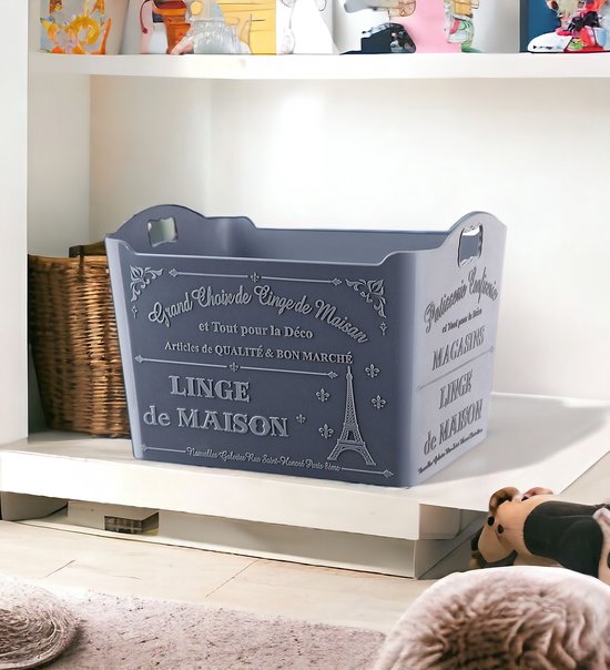 Emhouse Paris opbergmand Antraciet 2x1.5L