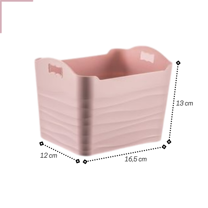 Emhouse Hilly Opbergmand Roze 2x1.5L