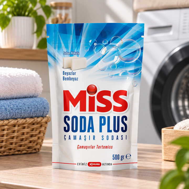 Miss Soda Plus met Witte Zeepgeur Voor Witte Was 500 gram