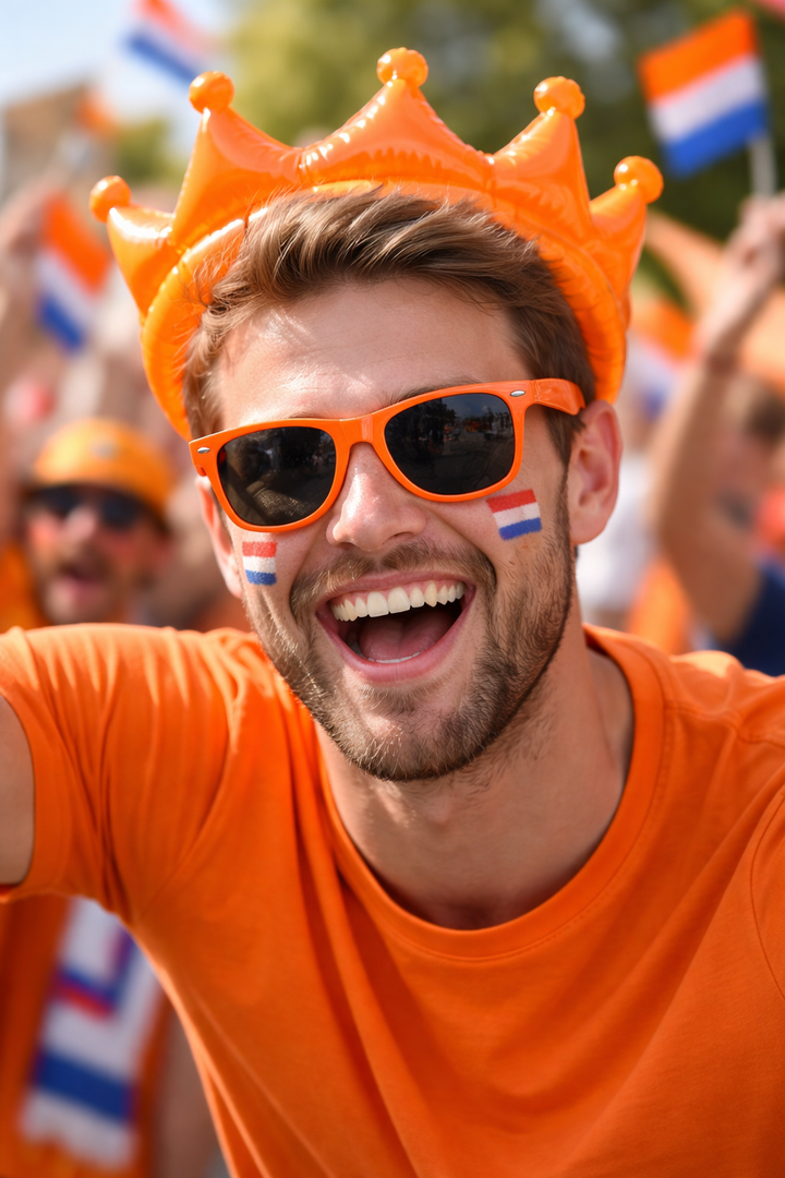Oranje Zonnebril Festival Bril WK Oranje Bril Heren Dames