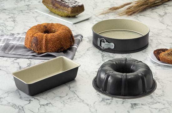 Nandy Cakevormen Set van 3 Antraciet