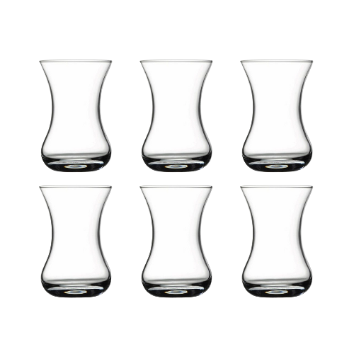 Pasabahce Theeglazen Set van 6 - 125cc