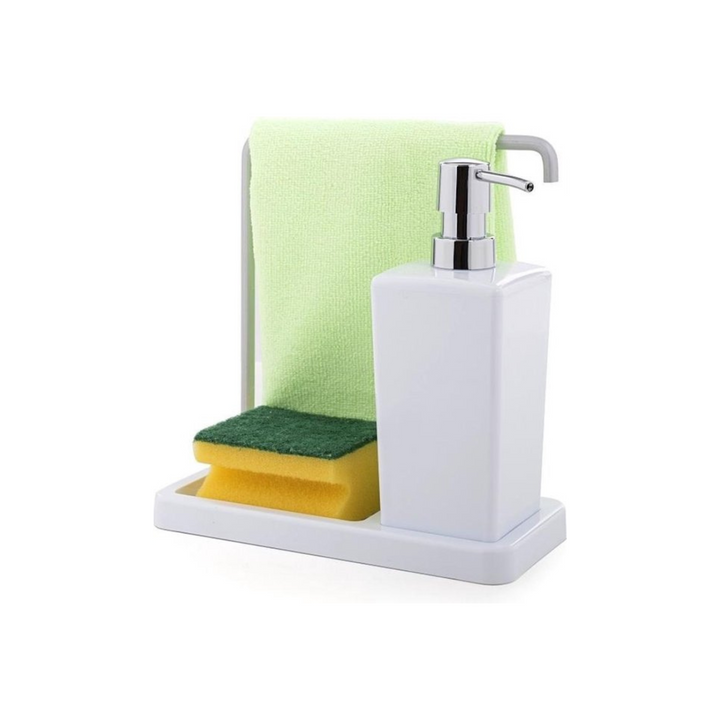 Primanova Luna Zeepdispenser met hanger voor keukendoekje Wit