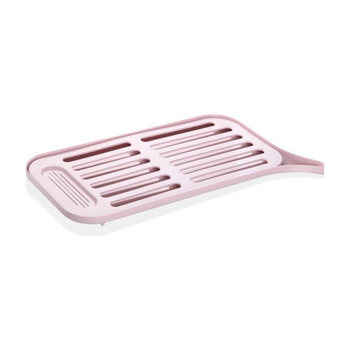 Nandy Keuken Afdruiprek met lekbak Roze