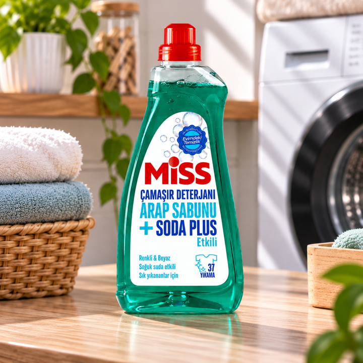 Miss Vloeibaar Wasmiddel Arap Sabunu + Soda Plus 37 Wasbeurten 1500ml